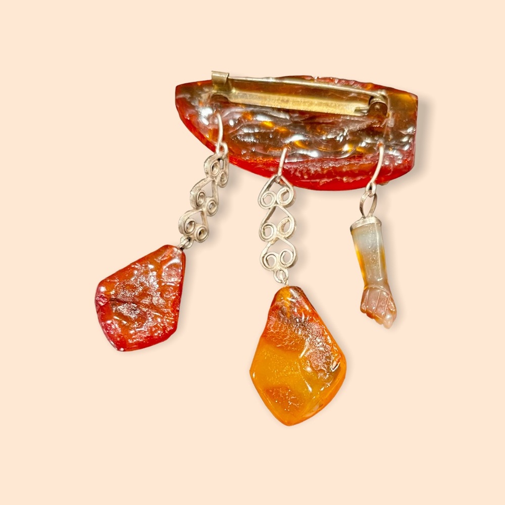 SPECTACULAR PIECE OF VINTAGE AMBER - Picture 10 of 16